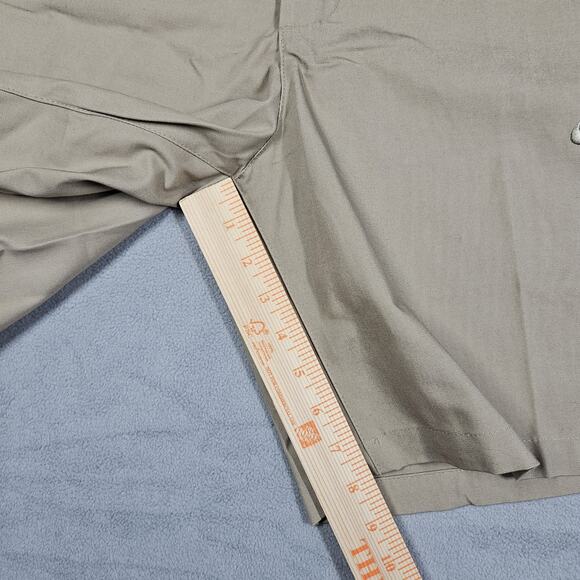 Nike Club Chino Shorts Mens 32 Flat Front Khaki 100% Cotton Preppy School Golf - Picture 11 of 13